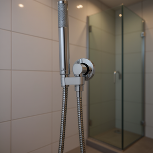 Ducha Dúplex Modelo Zen con Soporte Integrado, Manguera Flexible de Latón Cromado - Product Image 3