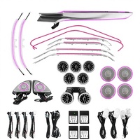 Kit d'éclairage d'ambiance intérieur LED 64 couleurs pour Mercedes Classe C W205/GLC W253 2015-2021