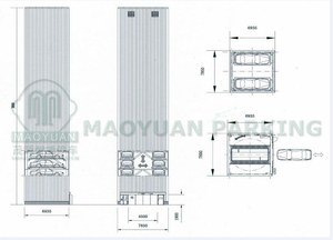 Sistema de estacionamiento tipo torre de elevación vertical coche pila sistema de aparcamiento - Product Image 4