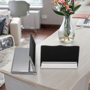 Porta biglietti da visita con Logo Laser gratuito di alta qualità con finitura a specchio nero argento Design tascabile per uomo Idea regalo - Product Image 2