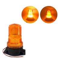 Lampu Peringatan Amber Flash Beacon DC 10-110V IP65 5W 50000h Penutup ABS Lampu Keselamatan Aksesoris Kendaraan Forklift dan Teknik