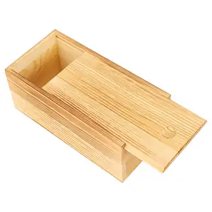 Маленькая деревянная коробка с скользящей крышкой, пустая декоративная винтажная деревянная коробка для хранения, для украшения дома, подарочные поделки, украшения для хранения карт