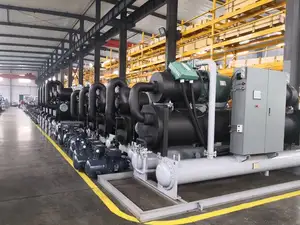 Industrial Water Cooling screw type Chiller Machine For Injection Molding Chilling Tank Recirculating Cooling System
