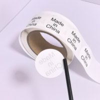 Étiquettes rondes adhésives personnalisées « Fabriqué en Chine » pour l'exportation, étiquettes d'origine pour colis et expéditions en papier