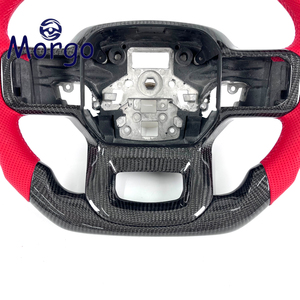 Accessoires intérieurs de voiture personnalisés, volant sport en fibre de carbone adapté à Ford Raptor F150 SVT <span class=keywords><strong>RAP</strong></span> F250 F350 - Product Image 3
