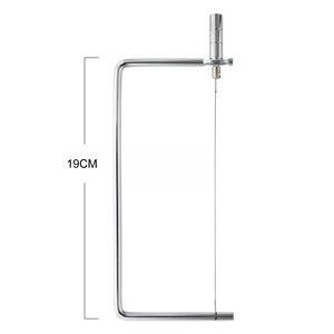 Trancheuse <span class=keywords><strong>à</strong></span> <span class=keywords><strong>fromage</strong></span> en <span class=keywords><strong>fil</strong></span> d'acier inoxydable de haute qualité pour foie gras, jambon, fromages durs ou semi-durs, et beurre – Coupe rapide - Product Image 6