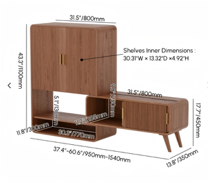 Armoire à chaussures en bois moderne, écologique et peu encombrante, <span class=keywords><strong>avec</strong></span> <span class=keywords><strong>3</strong></span> <span class=keywords><strong>portes</strong></span> et 8 étagères, pour la maison et le salon - Product Image 2