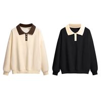 Vêtements en gros, sweat-shirts lourds vierges, 300 grammes, sweat-shirts à col polo, fabricants pour hommes, broderie personnalisée épaisse