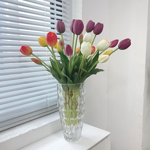 Ramo de Tulipanes Artificiales de 30cm-100cm, PVC Suave, Alta Simulación, Decoración para el Hogar, Accesorios para Bodas - Product Image 2