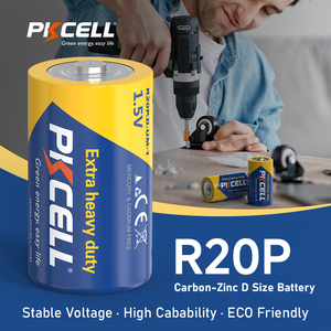 Pkcell siêu <span class=keywords><strong>Heavy</strong></span> <span class=keywords><strong>Duty</strong></span> Pin r20p D Kích thước Carbon kẽm 1.5V khô di động cho đèn pin - Product Image 4