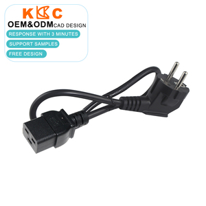 สายไฟ CEE 7/17 ถึง C19 10A 125V 6 ฟุต 18AWG สีดำ สำหรับจอคอมพิวเตอร์และเครื่องพิมพ์ - Product Image 2