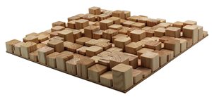 Sần sùi nghệ thuật trang trí tường bằng gỗ âm thanh khuếch tán gỗ âm thanh 2D qrd bảng tường nghệ thuật bằng gỗ - Product Image 5