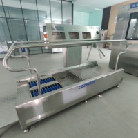 Puerta de Higiene Automática con Sensor, con Limpiador de Suelas y Área de Desinfección de Manos