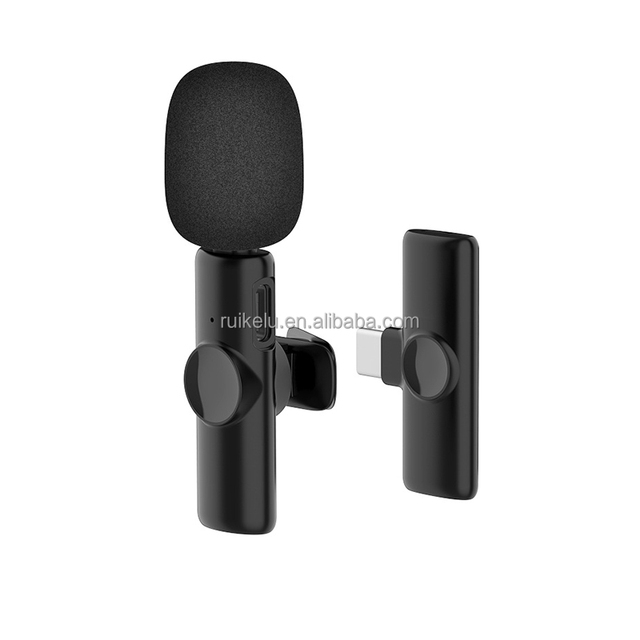 K11 Wireless 2.4G Single Smart Noise Reduction Lavalier Microphone for Livestream/Studio/Outdoors Vlog Use Handheld Microphone