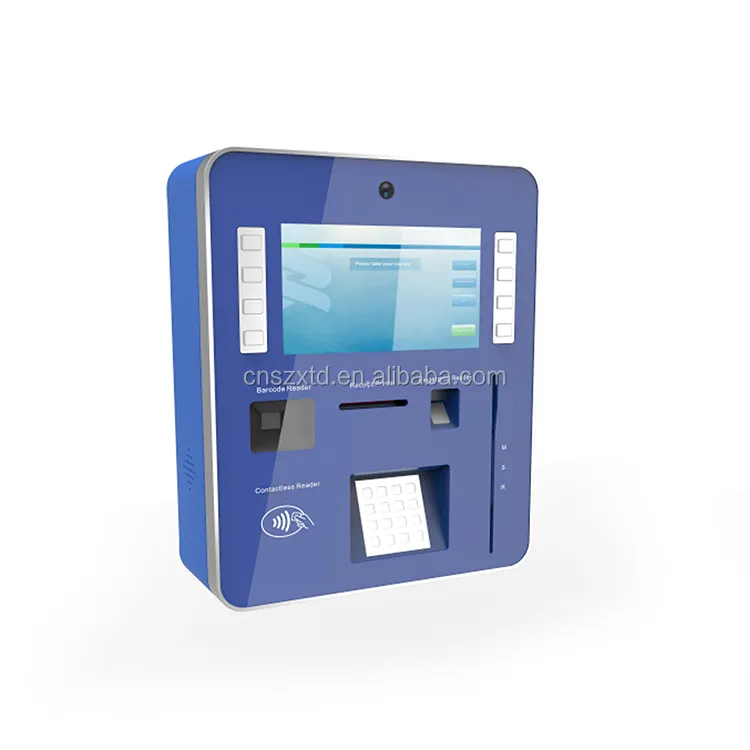 Parete self service chiosco touch screen terminale TVM distributore automatico di ticketing chiosco di pagamento