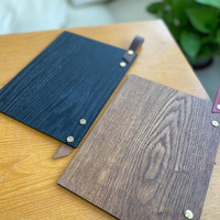 Porte-menus en bois de frêne premium à panneau unique avec fixation par vis – Tableau de menu en bois pour restaurant
