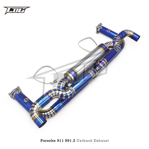 Système d'échappement Catback OEM Performance pour 991/991.2 S 3.8T 2017-2019, tuyau d'échappement en titane - Product Image 3