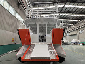 Barco de pasajeros de aluminio de 11,6 metros con catamarán de gasolina fuera de borda de segunda cubierta para taxi acuático 52 PAX - Product Image 4