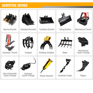 CE/EPA onaylı 0.8 Ton Mini ekskavatör ücretsiz kargo paletli Bagger kazıcı ekskavatörler makine Motor şanzıman çekirdek bileşenleri ile - Product Image 6