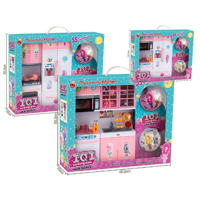 2021 Новый кухонный набор, детский набор с игрушкой-сюрпризом с музыкой и освещением