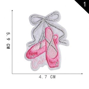 Nouveau design Patch brodé auto-adhésif à thème ballet, motif chaussure de danse, bikini, coquillage, étoile de mer pour la décoration de vêtements et sacs - Product Image 2