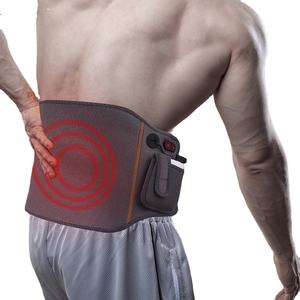 腰部和腹部加热垫-3种加热和按摩设置，可调节带是下背部疼痛和腹部痉挛的理想选择 - Product Image 1