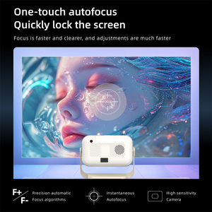 Projecteur de cinéma maison Topleo LED Android 14 1080P compatible 4K, portable, autofocus, BT, HD, USB - Product Image 3