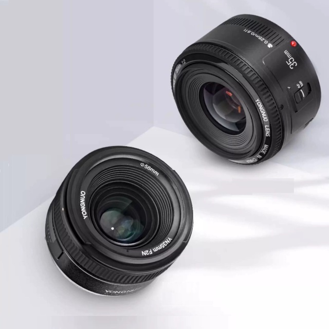 YONGNUO YN 35mm F2 Fixed Focus Wide-Angle Large Aperture Full Frame Lens for 450D/550D/650D Cameras 58mm Filter