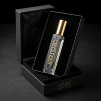 Flacon pulvérisateur de parfum carré de luxe en verre de 10 ml, givré, estampage à chaud, écologique, recyclable, avec bouchon en aluminium personnalisé, diffuseur à bâtonnets