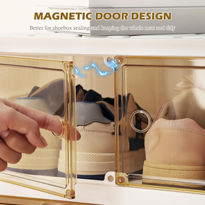 Zapatero de Plástico de 5 Niveles, Organizador de Zapatos que Ahorra <span class=keywords><strong>Espacio</strong></span>, Estante de Almacenamiento Apilable para Dormitorio o Entrada - Product Image 6