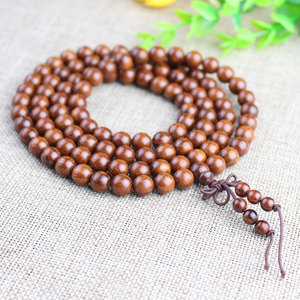 HONGTM Brazilian <b>Red</b> Sandalwood <b>Bracelet</b> 12mm Round Beads Single Strand Ethnic Style Wooden Jewelry for Men Women - Product Image 4