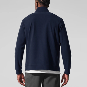 Biểu Tượng Tùy Chỉnh Thể Thao Giản Dị Áo Người Đàn Ông Của Đứng Cổ Áo Phòng Tập Thể Dục Tập Thể Dục Mỏng Phù Hợp Với Mock Cổ Đầy Đủ Zip Theo Dõi Áo Khoác - Product Image 3