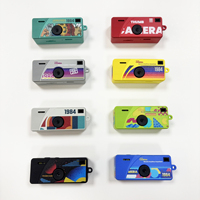Mini Cámara Digital con Llavero, Pantalla de 0.96 Pulgadas, Video 1080P, Gran Angular, 6 Filtros de Fotos, Regalo para Niños, Cámara Portátil con Linterna