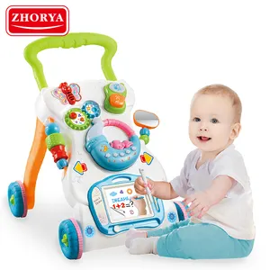 高品质4合1婴儿学步车音乐新款婴儿活动学步车学习婴儿推学步车玩具