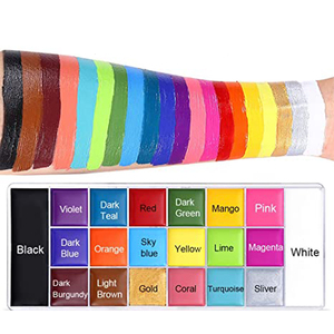 Kit de maquillage pour fête d'Halloween, 12 à 20 couleurs, fournitures de cosplay, peinture personnalisée pour le visage et le corps - Product Image 3