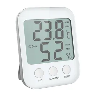 Termômetro digital, design inteligente indicador de conforto de ar, desktop, higrômetro, termômetro, medidor de temperatura e umidade interno