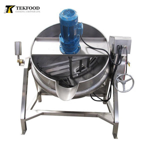 Nồi nấu mứt nghiêng tự động công nghiệp dùng gas điện, có máy trộn, dùng cho chế biến caramel đường thương mại - Product Image 2