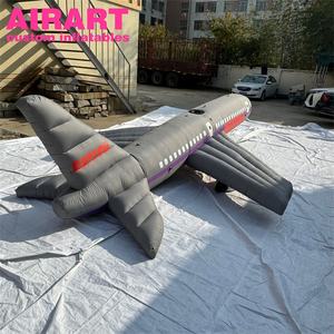 Avión Inflable Gris para Decoración de Eventos, Accesorios Colgantes que Incluyen Modelo de Aeronave Inflable Personalizado para Interiores - Product Image 3