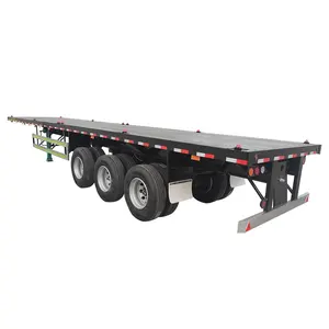 Hot Sale 3Axles flatbed trailer 40ft to Africa