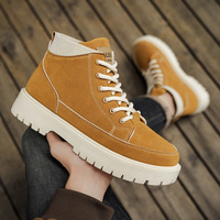 Bottes montantes pour hommes de haute qualité, nouvelle mode, plateforme Joker, antidérapantes, rehaussantes, chaussures de sport décontractées