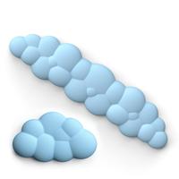 Tapis de souris ergonomique avec support de poignet massant, repose-poignet anti-douleur, tapis de clavier avec mousse à mémoire de forme