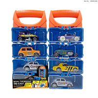4PCS de haute qualité shantou Toy Metal Premium 1:64 Mini métal petit jouet en alliage moulé sous pression modèle de voiture avec boîte portable