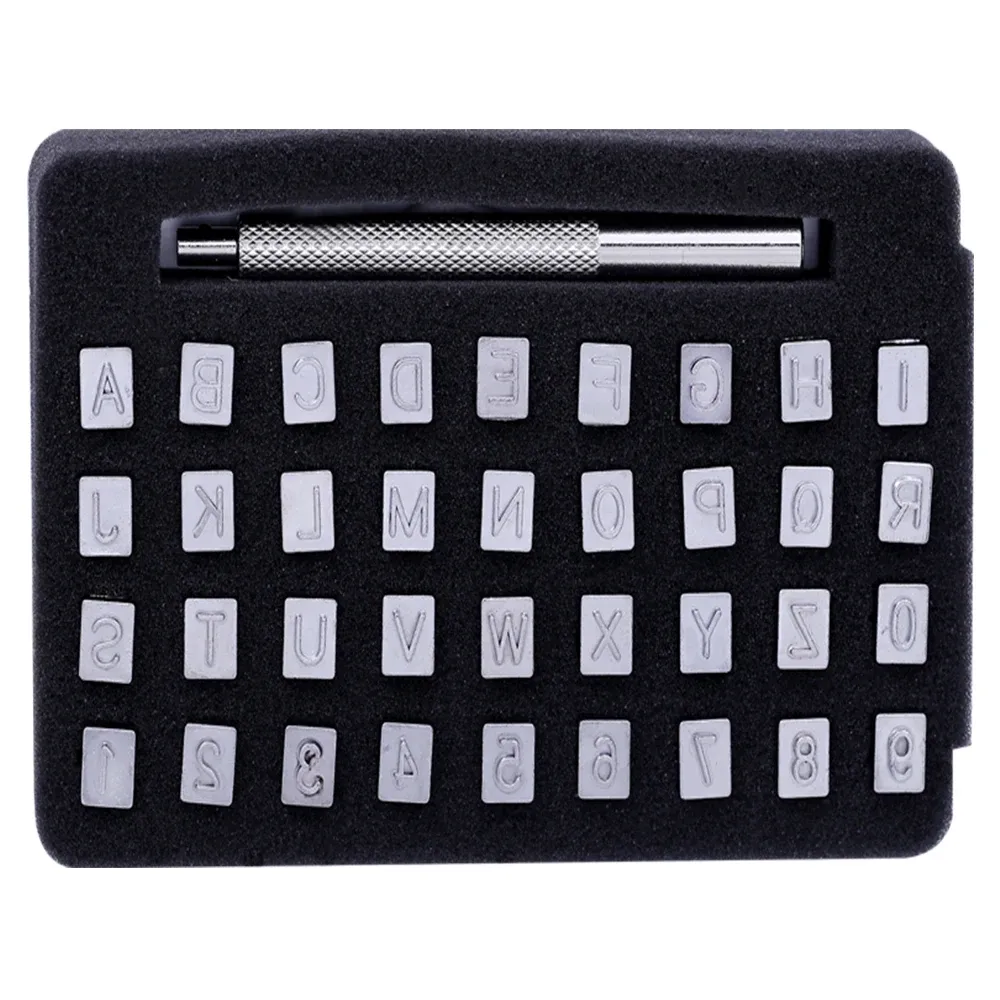 Timbres de poterie pour gauage, outils en cuir, poinçon de fleurs en acier inoxydable, timbre