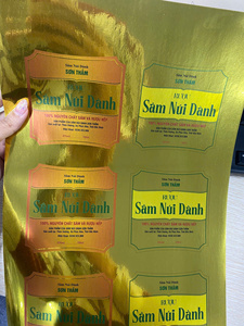 Etiquetas Adhesivas Metálicas Doradas y Plateadas, Resistentes al Agua, Personalizadas, Cortadas a Troquel, Fabricante y Proveedor OEM de Vietnam - Product Image 3