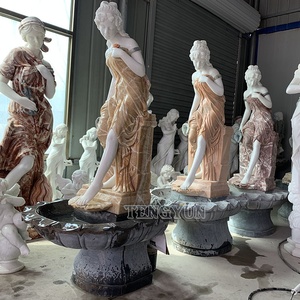 Sculptures de figures féminines nues en pierre de style grec pour jardin, statue de Vénus en marbre véritable, sculpture de Vénus - Product Image 4