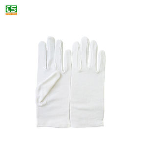 Guantes de trabajo de dedo completo, protectores de manos blancos, 100% algodón, para jardín - Product Image 4