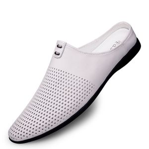 Nouvelles sandales d'été pour hommes en cuir véritable souple, respirantes, anti-odeur, pour la plage et les activités décontractées en extérieur - Product Image 2