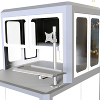 Bras robotique télescopique robuste T3-Z Meisonic 15"-32" à économie d'espace, capacité de 8 kg, rotation à 360 degrés, support d'écran LCD en alliage d'aluminium