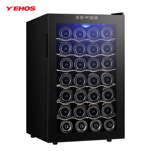 28 бутылок, 70 л, электрические охладители вина с Умной системой контроля температуры, стеклянная дверь, однозонный охладитель вина - Product Image 4