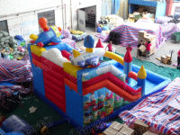 Toboggan aquatique géant en PVC gonflable à louer Château sautant avec piscine Jeu gonflable Maison de rebond